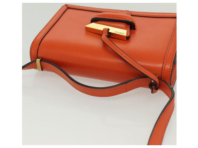 Borsa a Spalla LOEWE Barcellona in Pelle Arancione Auth BA4778 - vista 6