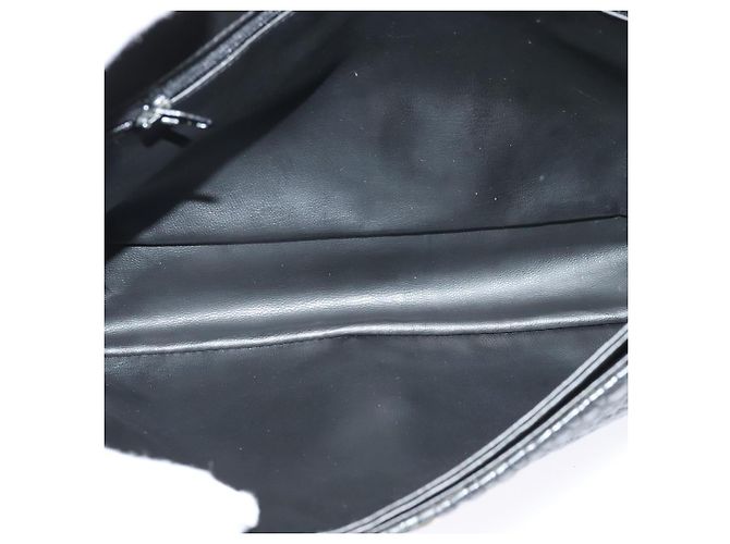 BALLY Borsa a Spalla con Catena Pelle Nera Oro Auth 138837 Nero D'oro - vista 10