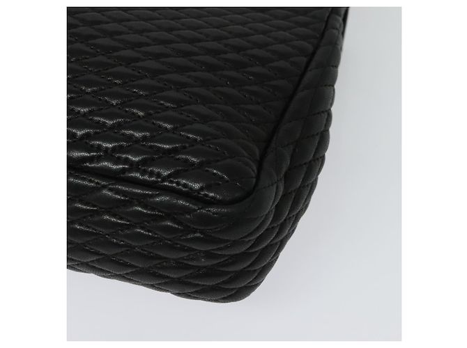 BALLY Borsa a Spalla con Catena Pelle Nera Oro Auth 138837 Nero D'oro - vista 17