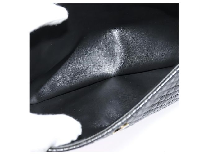 BALLY Borsa a Spalla con Catena Pelle Nera Oro Auth 138837 Nero D'oro - vista 23