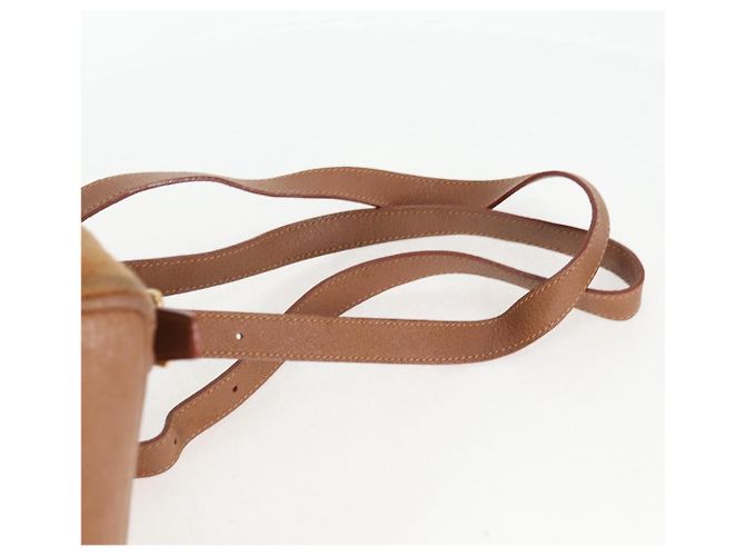 Bamboo Mochila de Bambú GUCCI Ante Marrón Oro 003 1705 0030 Auth BA4691 Castaño Dorado - vista 15