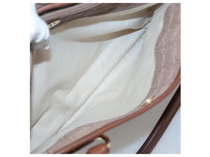 Borsa Tote Gancini in Pelle Marrone e Oro Auth 138354 di Salvatore Ferragamo - vista 21
