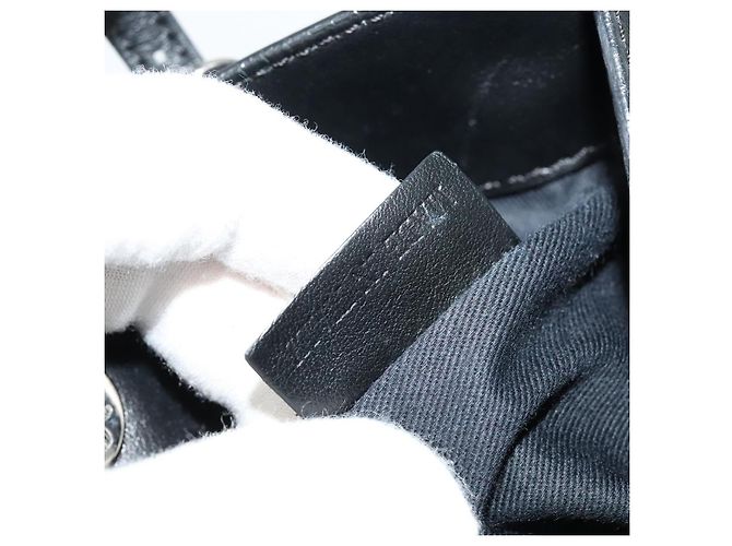 Borsa a mano in pelle Valentino con borchie 2 in 1 nera argento autentica bs28756 Nero - vista 12