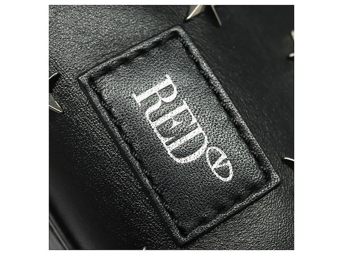 Borsa a mano in pelle Valentino con borchie 2 in 1 nera argento autentica bs28756 Nero - vista 19