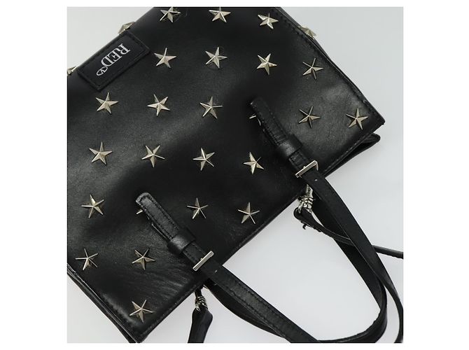 Borsa a mano in pelle Valentino con borchie 2 in 1 nera argento autentica bs28756 Nero - vista 6