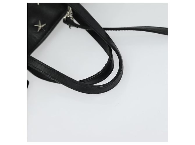 Borsa a mano in pelle Valentino con borchie 2 in 1 nera argento autentica bs28756 Nero - vista 7