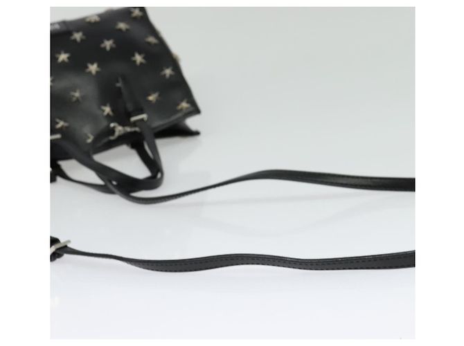 Borsa a mano in pelle Valentino con borchie 2 in 1 nera argento autentica bs28756 Nero - vista 8