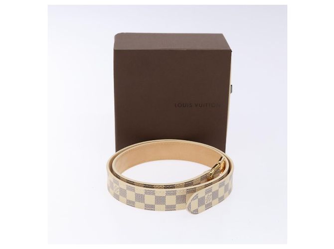 LOUIS VUITTON Cintura Mini Damier Azur 34,3" M9782 LV Auth ki5889 - vista 12