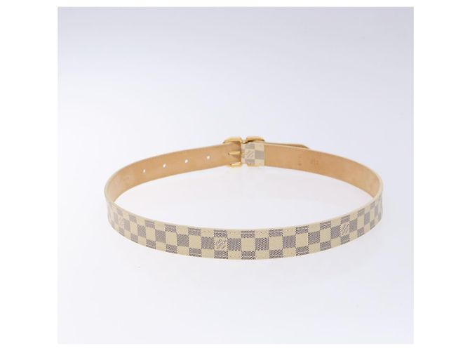 LOUIS VUITTON Cintura Mini Damier Azur 34,3" M9782 LV Auth ki5889 - vista 2