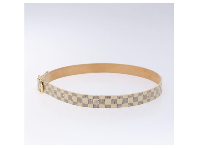 LOUIS VUITTON Cintura Mini Damier Azur 34,3" M9782 LV Auth ki5889 - vista 3