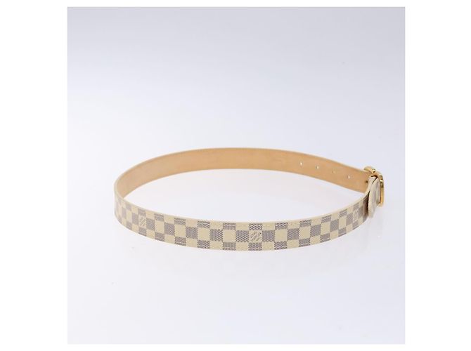 LOUIS VUITTON Cintura Mini Damier Azur 34,3" M9782 LV Auth ki5889 - vista 4