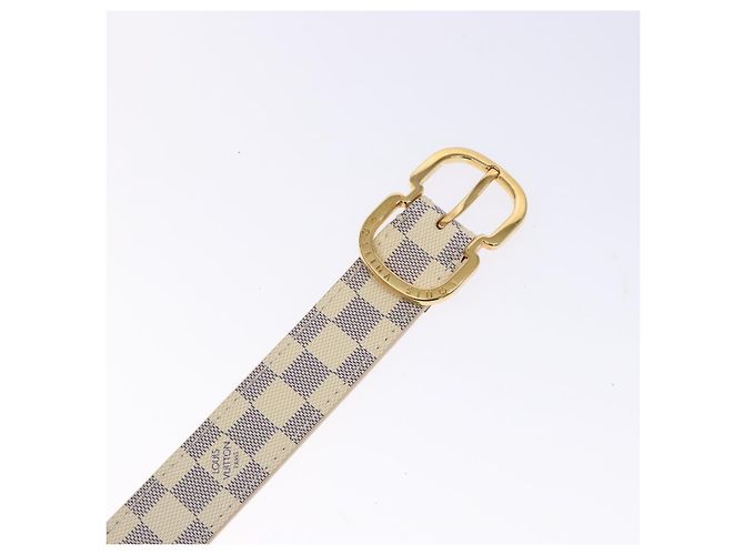 LOUIS VUITTON Cintura Mini Damier Azur 34,3" M9782 LV Auth ki5889 - vista 6