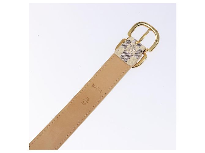 LOUIS VUITTON Cintura Mini Damier Azur 34,3" M9782 LV Auth ki5889 - vista 7