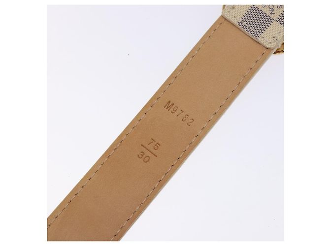LOUIS VUITTON Cintura Mini Damier Azur 34,3" M9782 LV Auth ki5889 - vista 8