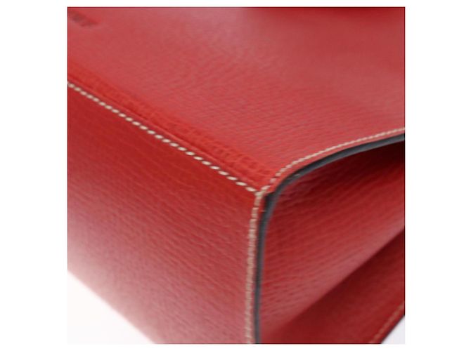 Borsa Tote LOEWE in pelle rossa e oro Auth bs28739 Rosso D'oro - vista 14