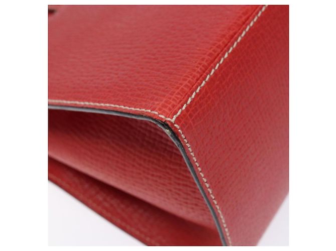Borsa Tote LOEWE in pelle rossa e oro Auth bs28739 Rosso D'oro - vista 17