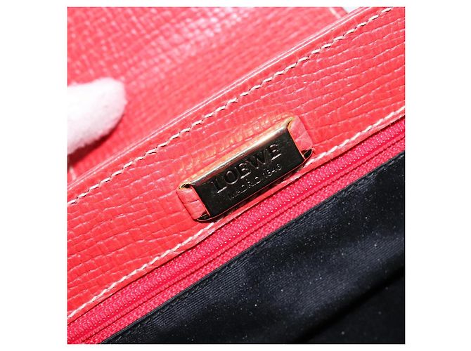 Borsa Tote LOEWE in pelle rossa e oro Auth bs28739 Rosso D'oro - vista 19