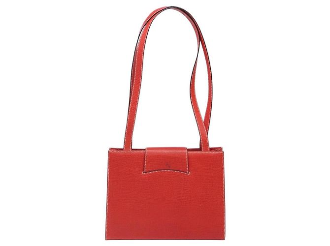 Borsa Tote LOEWE in pelle rossa e oro Auth bs28739 Rosso D'oro - vista 2