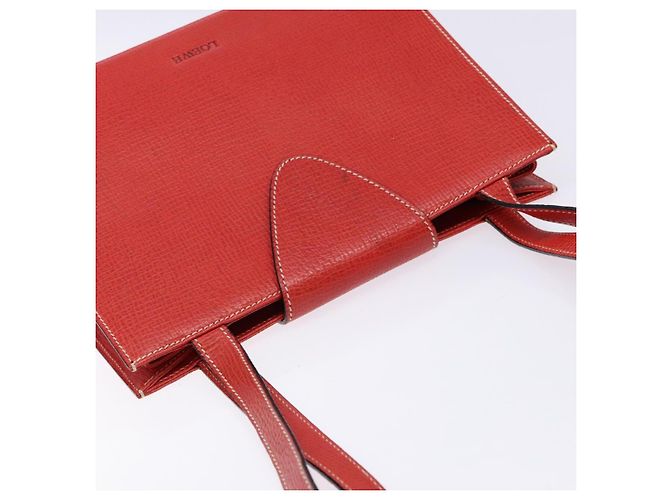 Borsa Tote LOEWE in pelle rossa e oro Auth bs28739 Rosso D'oro - vista 6