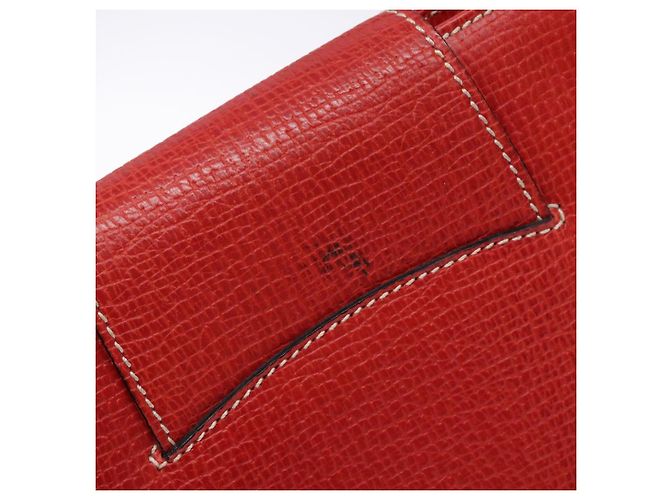 Borsa Tote LOEWE in pelle rossa e oro Auth bs28739 Rosso D'oro - vista 9