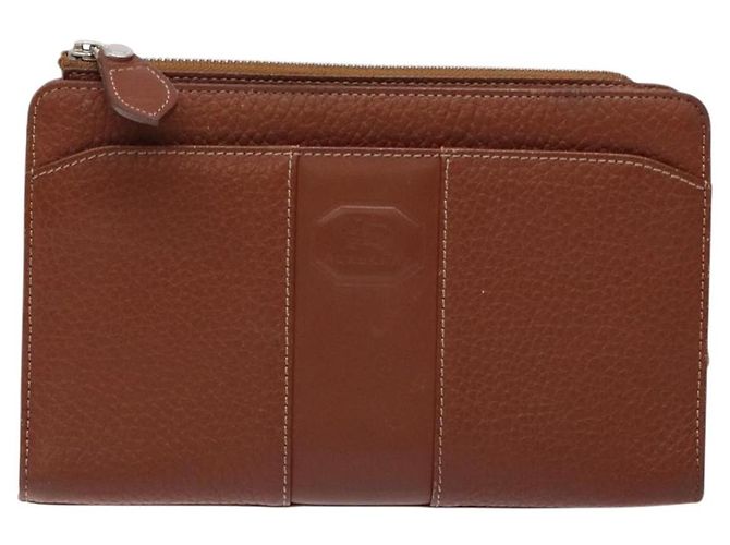 Borsa a mano in pelle marrone dorato BURBERRY Auth bs28752 D'oro - vista 13