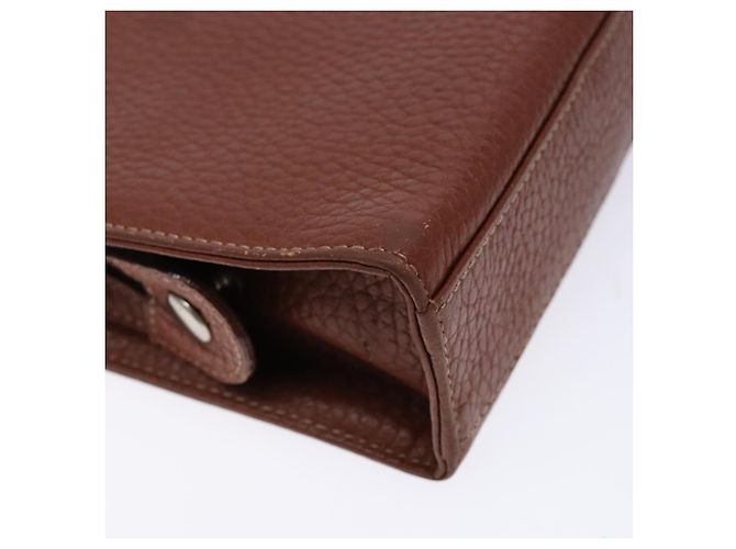 Borsa a mano in pelle marrone dorato BURBERRY Auth bs28752 D'oro - vista 16