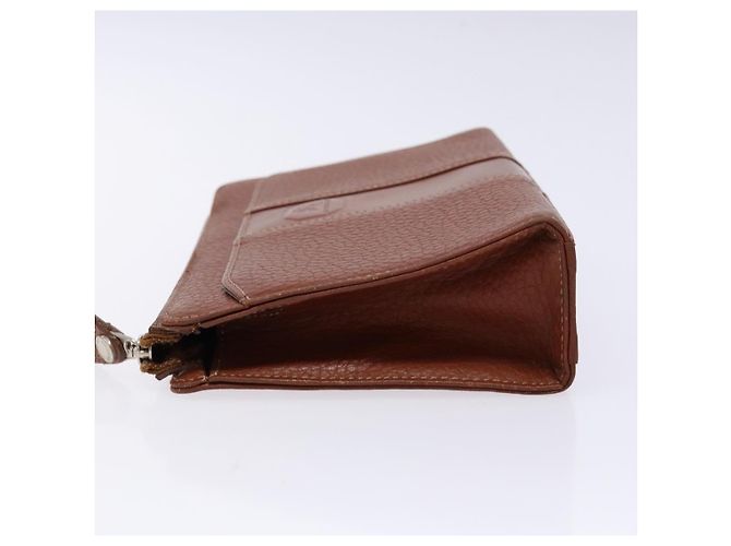 Borsa a mano in pelle marrone dorato BURBERRY Auth bs28752 D'oro - vista 4