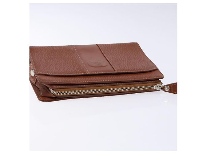 Borsa a mano in pelle marrone dorato BURBERRY Auth bs28752 D'oro - vista 5