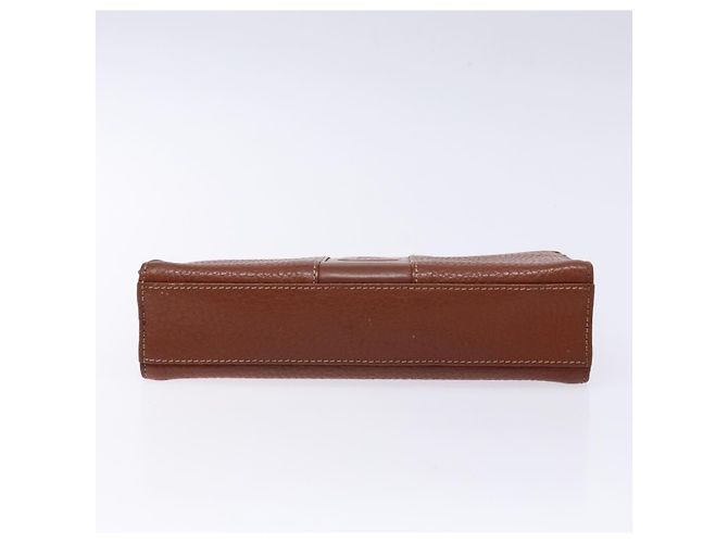 Borsa a mano in pelle marrone dorato BURBERRY Auth bs28752 D'oro - vista 6