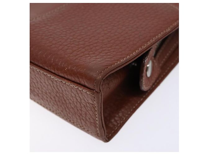 Borsa a mano in pelle marrone dorato BURBERRY Auth bs28752 D'oro - vista 7