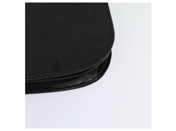Borsa a spalla MCM Vicetos Logogram PVC Nero Oro Auth BA2965 D'oro - vista 13