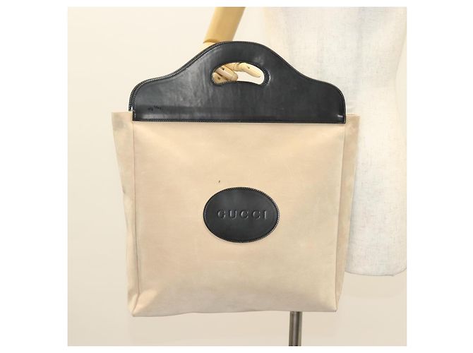 Borsa a Mano GUCCI Camoscio Beige 002 8000 Auth BA3177 - vista 20