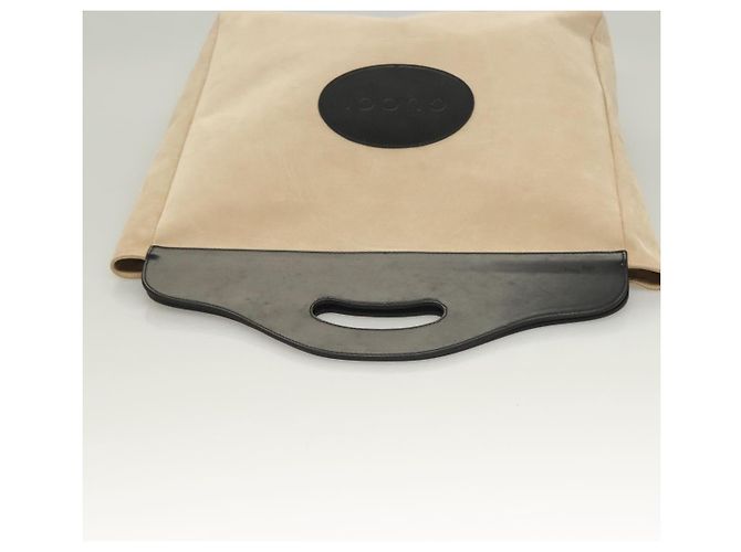 Borsa a Mano GUCCI Camoscio Beige 002 8000 Auth BA3177 - vista 6