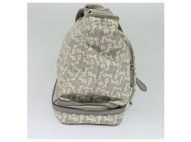 Céline Borsa a Spalla Sulky in PVC Grigio Argento Auth bs27193 Marrone - vista 4