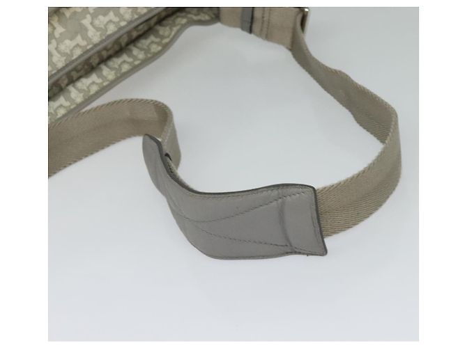 Céline Borsa a Spalla Sulky in PVC Grigio Argento Auth bs27193 Marrone - vista 7