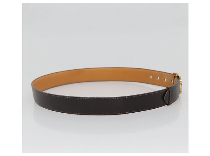 Hermès HERMES Gürtel aus Leder 36,6"" braun Auth bs28776 - Ansicht 4