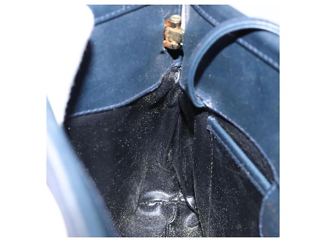 Borsa a Spalla Vala in Pelle Nera e Oro Auth 138416 di Salvatore Ferragamo Nero D'oro - vista 19