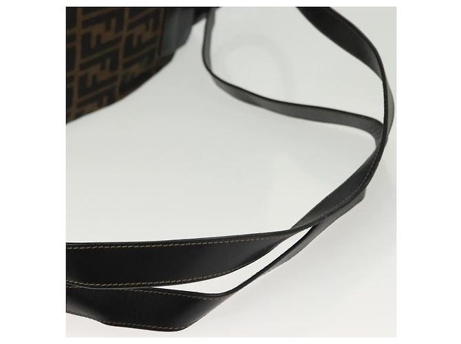 FENDI Zucca Canvas Rucksack Schwarz Braun Auth 134435 - Ansicht 8