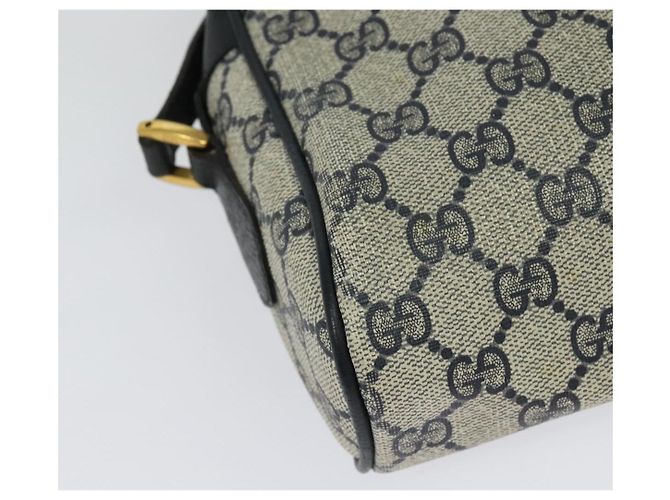 Borsa a Spalla Gucci GG Supreme Sherry Line PVC Blu Navy Oro 32 02 004 Auth 139167 Rosso D'oro - vista 16