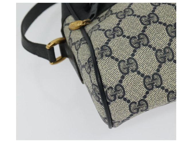 Borsa a Spalla Gucci GG Supreme Sherry Line PVC Blu Navy Oro 32 02 004 Auth 139167 Rosso D'oro - vista 9