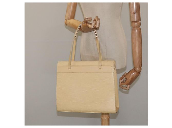 LOUIS VUITTON Borsa Tote Croisette PM Epi Vaniglia M5249A LV Auth 126679 - vista 22