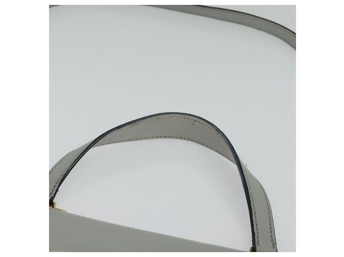 Miu Miu Handtasche Leder 2-Wege Grau Gold Auth yk19199V Braun Golden - Ansicht 14