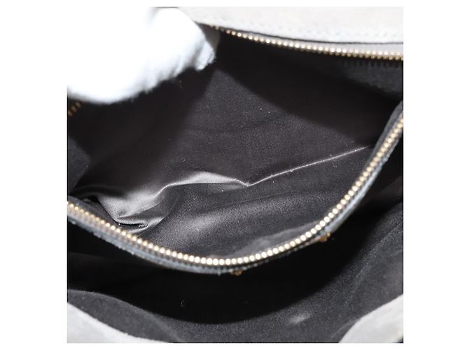 Miu Miu Handtasche Leder 2-Wege Grau Gold Auth yk19199V Braun Golden - Ansicht 29