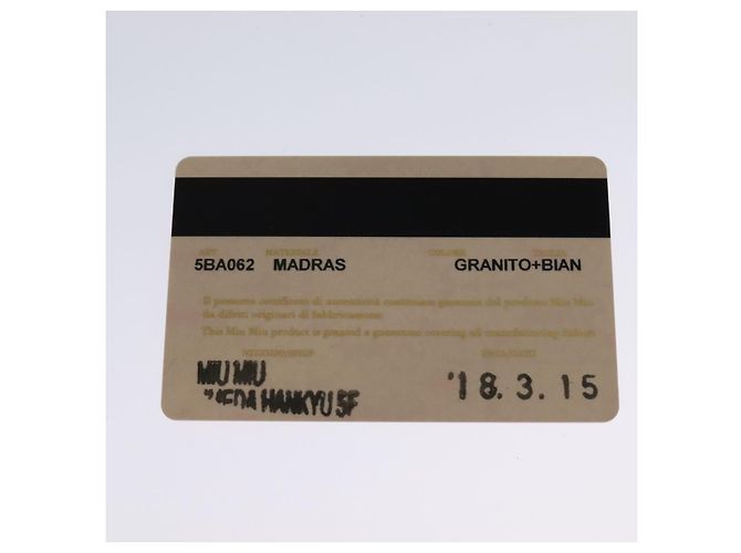 Miu Miu Handtasche Leder 2-Wege Grau Gold Auth yk19199V Braun Golden - Ansicht 30