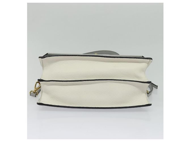 Miu Miu Handtasche Leder 2-Wege Grau Gold Auth yk19199V Braun Golden - Ansicht 5
