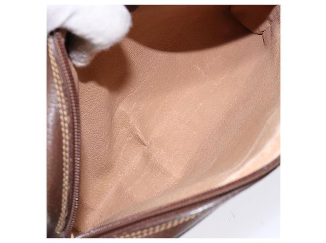 Borsa Gucci GG Supreme Web Sherry Line in PVC beige e oro 116 02 089 Auth 136796 D'oro - vista 10
