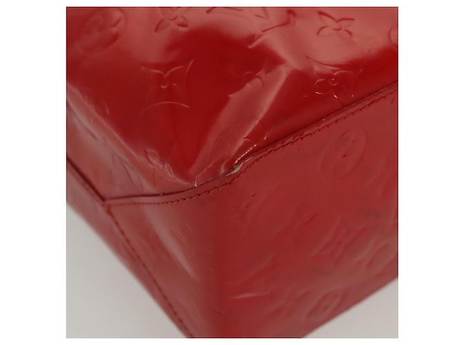 LOUIS VUITTON Monogram Vernis Reade MM Borsa a Mano Rossa M91086 LV Auth 139473 Rosso - vista 15