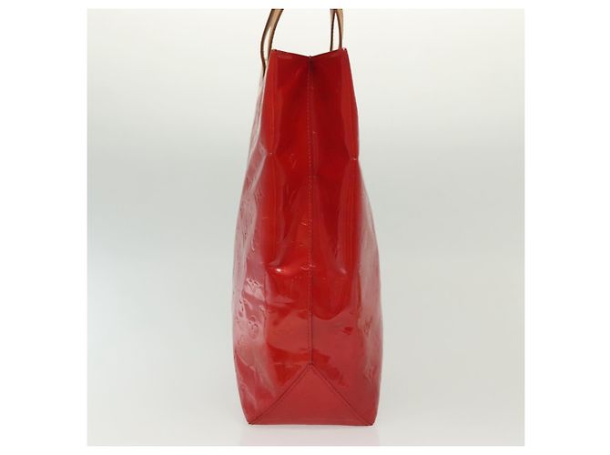 LOUIS VUITTON Monogram Vernis Reade MM Borsa a Mano Rossa M91086 LV Auth 139473 Rosso - vista 5