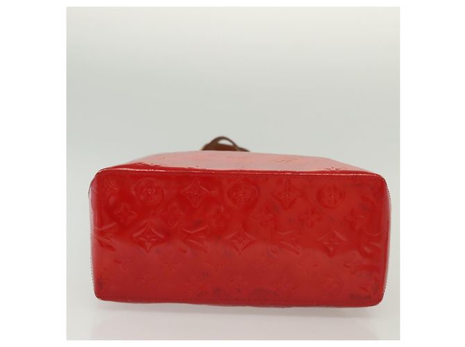 LOUIS VUITTON Monogram Vernis Reade MM Borsa a Mano Rossa M91086 LV Auth 139473 Rosso - vista 6