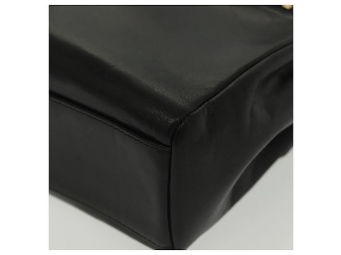 Borsa a Spalla Gianni Versace in Pelle Nera e Oro Auth bs28537 Nero D'oro - vista 17